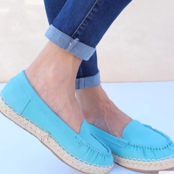 Maker's Shoes Aqua Moca Espadrilles NIB - Picture 7 of 12
